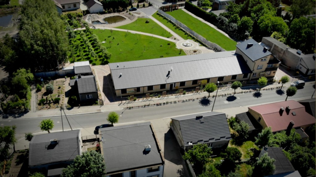 Dom Seniora „Bronek" w Lubrańcu z lotu ptaka