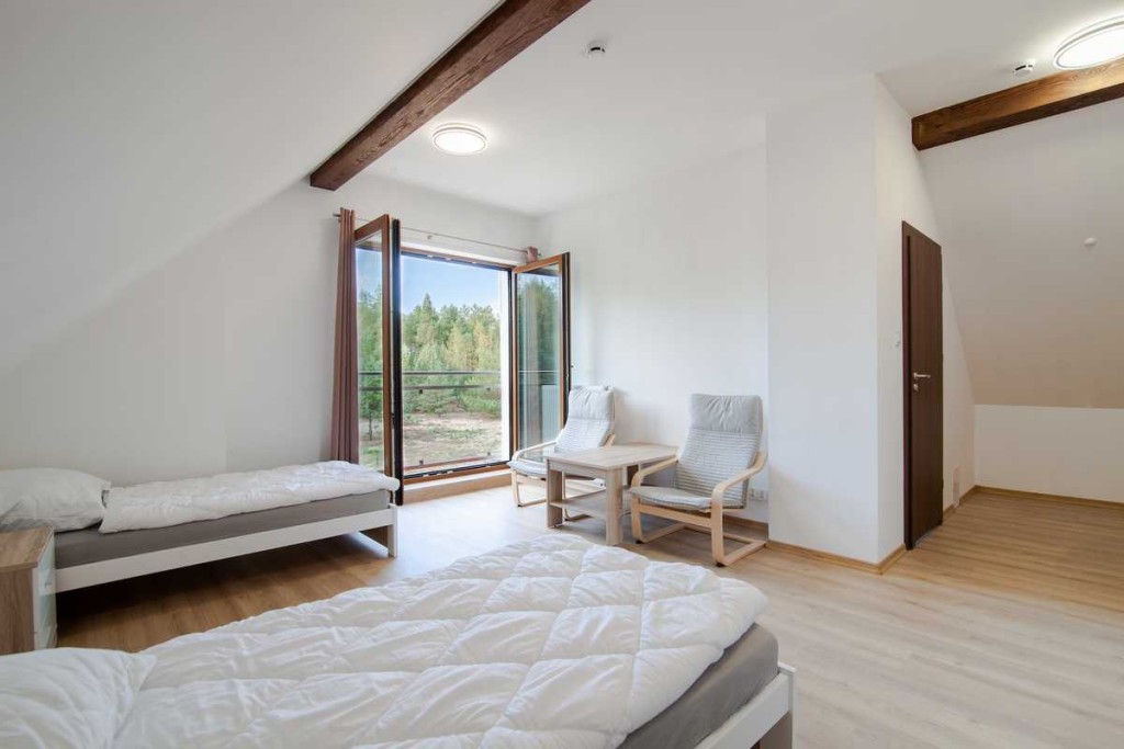 Jeden z pokoi w Domu Opieki „Srebrny Dom" w Chojnicach