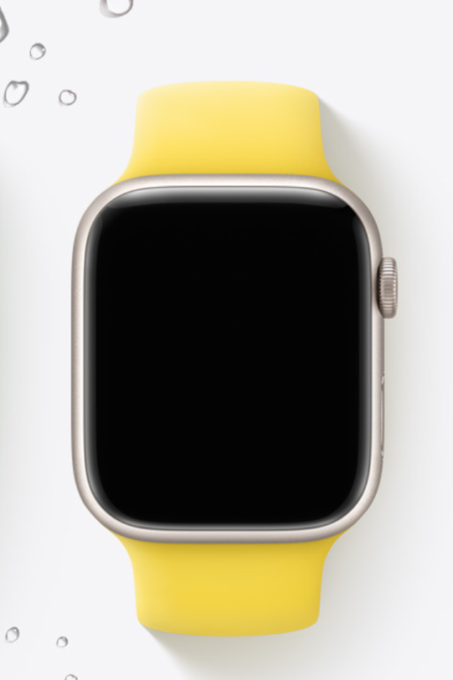 Apple Watch Series 8 żółty smartwatch50+