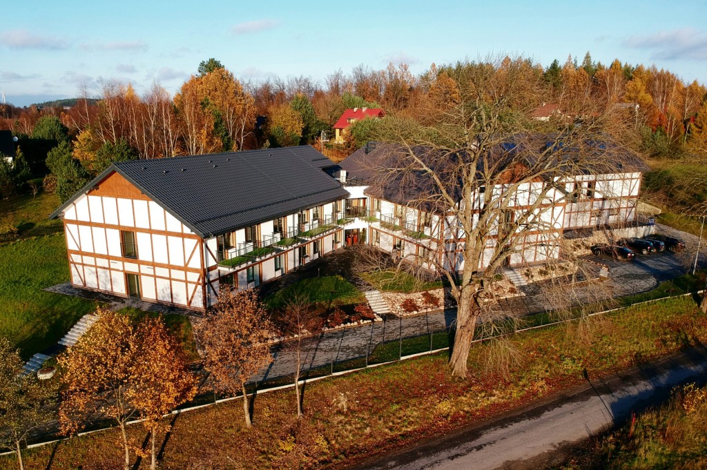 Dom Seniora „Milorstowo” w Miłoszewie z lotu ptaka