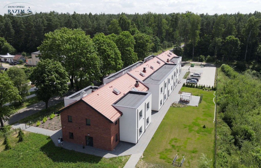 Dom Opieki „Razem” w Stawigudzie z lotu ptaka