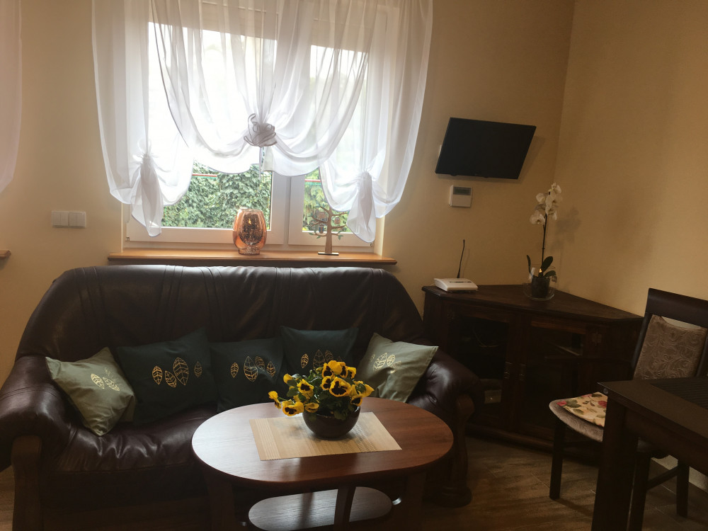 Wspólny salon w Domu Seniora „Willa DOMMED” w Zaszkowie