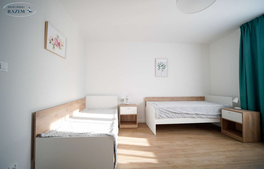 Jeden z pokoi w Domu Opieki „Razem” w Stawigudzie