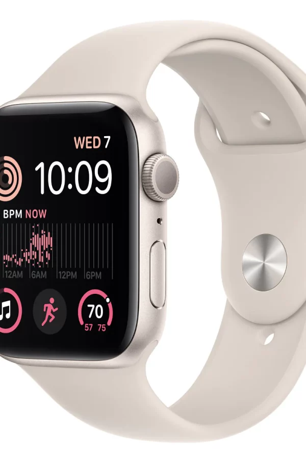 Apple Watch SE 2 w koloerze księżycowa poswiata dla seniora