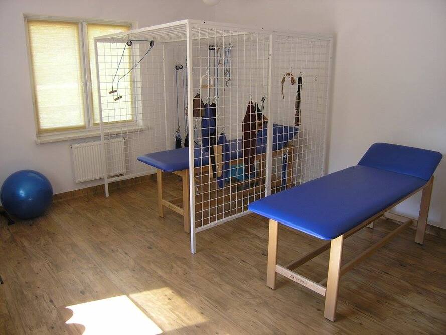 W Domu Opieki „Nestor” w Wieliczce znajduje się dobrze wyposażona sala do rehabilitacji ruchowej