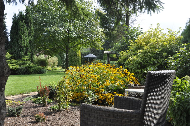 Ogród przed Domem Seniora „Romantica” w Kruszynie Krajeńskim