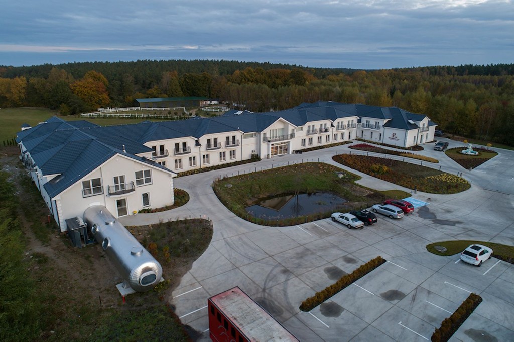 Dom Opieki ,,Rezydencja Live" z lotu ptaka