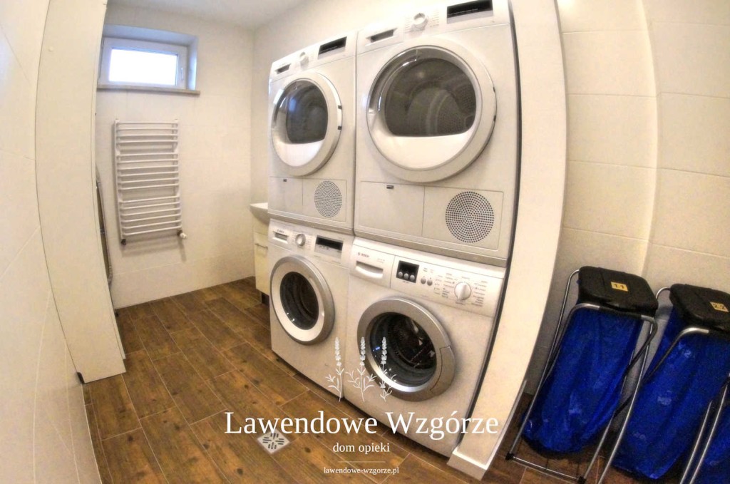 W Domu Opieki „Lawendowe Wzgórze” w Podgrodziu znajduje się pralnia i suszarnia