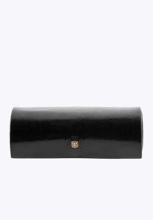 Skórzane etui na okulary Wittchen w kolorze czarny na Dzień Dziadka