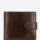 Męski portfel ze skóry licowanej, brązowy na Dzień Dziadka