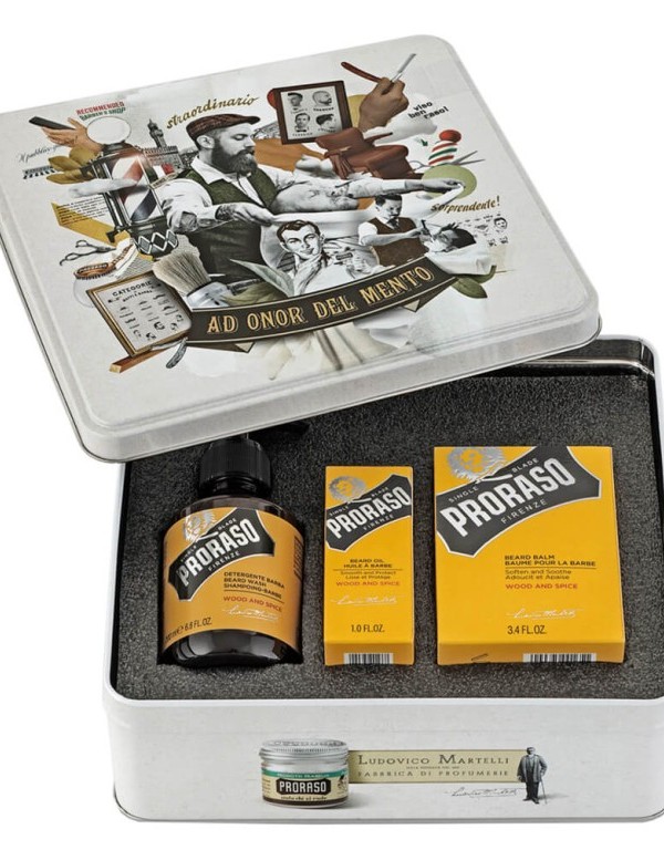 Zestaw Proraso do pielęgnacji brody w pudełku na prezent dla dziadka