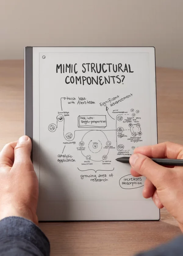 Wykonywanie notatek na reMarkable2 czytniku dla seniorów