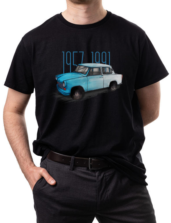Koszulka męska z samochodem Trabant dla dziadka