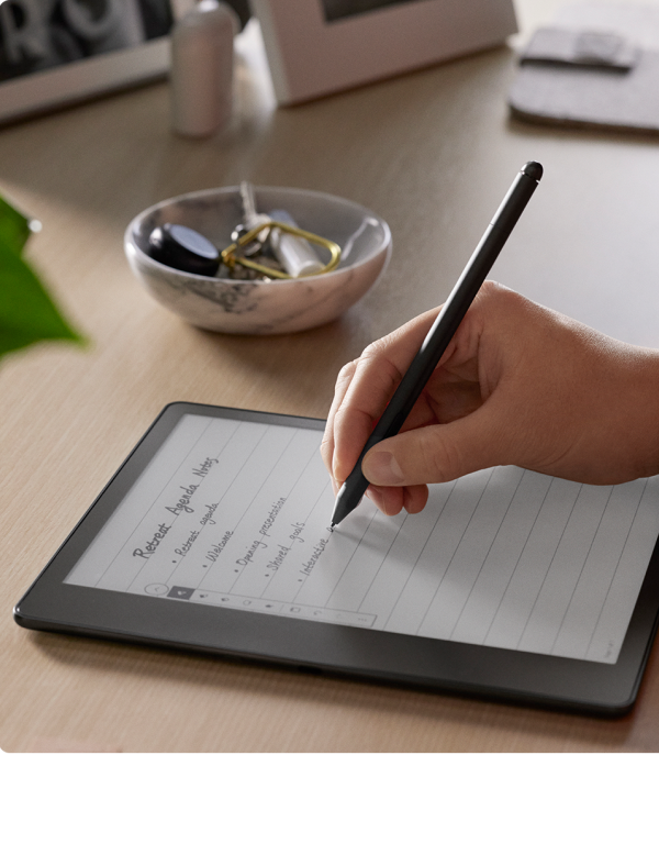 Notatki pisane na czytniku Kindle Scribe