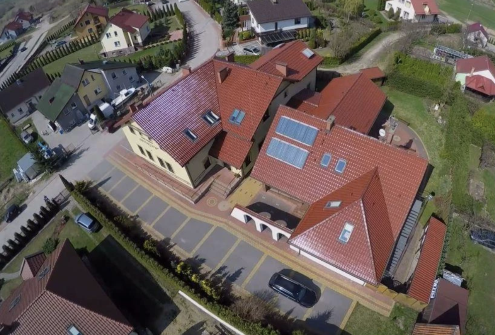Dom Opieki „Modrzew” w Morągu z lotu ptaka
