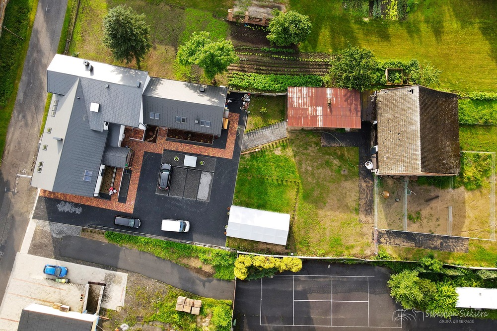 Placówka Całodobowej Opieki „Nadzieja” w Grudyni Wielkiej z lotu ptaka