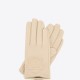 Skórzane rękawiczki Wittchen jasny beż prezent na Dzień Babci
