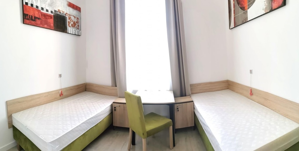 Pokoje w Centrum Rehabilitacyjno–Opiekuńczym „Słoneczna Przystań” w Szczecinie są nowoczesne i przytulne