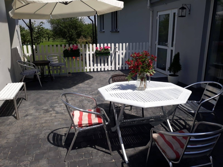 Taras przed Domem Opieki „Zapiecek” w Myszkowie