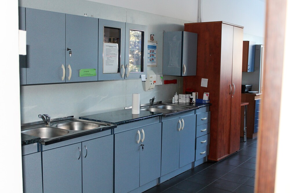 Na terenie Domu Pomocy Społecznej „Rudzienko” w Rudzienku znajduje się gabinet zabiegowy