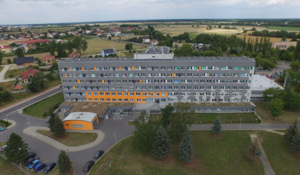 Zakład Opiekuńczo-Leczniczy w Oławie z lotu ptaka