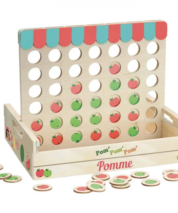 Gra Cztery jabłka w rzędzie dla wnuczki