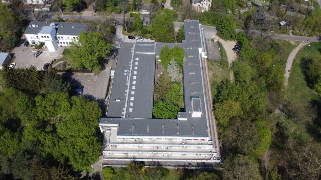 Dom Pomocy Społecznej Ugory w Poznaniu z lotu ptaka