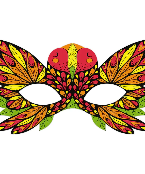 Kolorowa mska fluorescencyjna Janod prezent dla wnuczki 7-latki