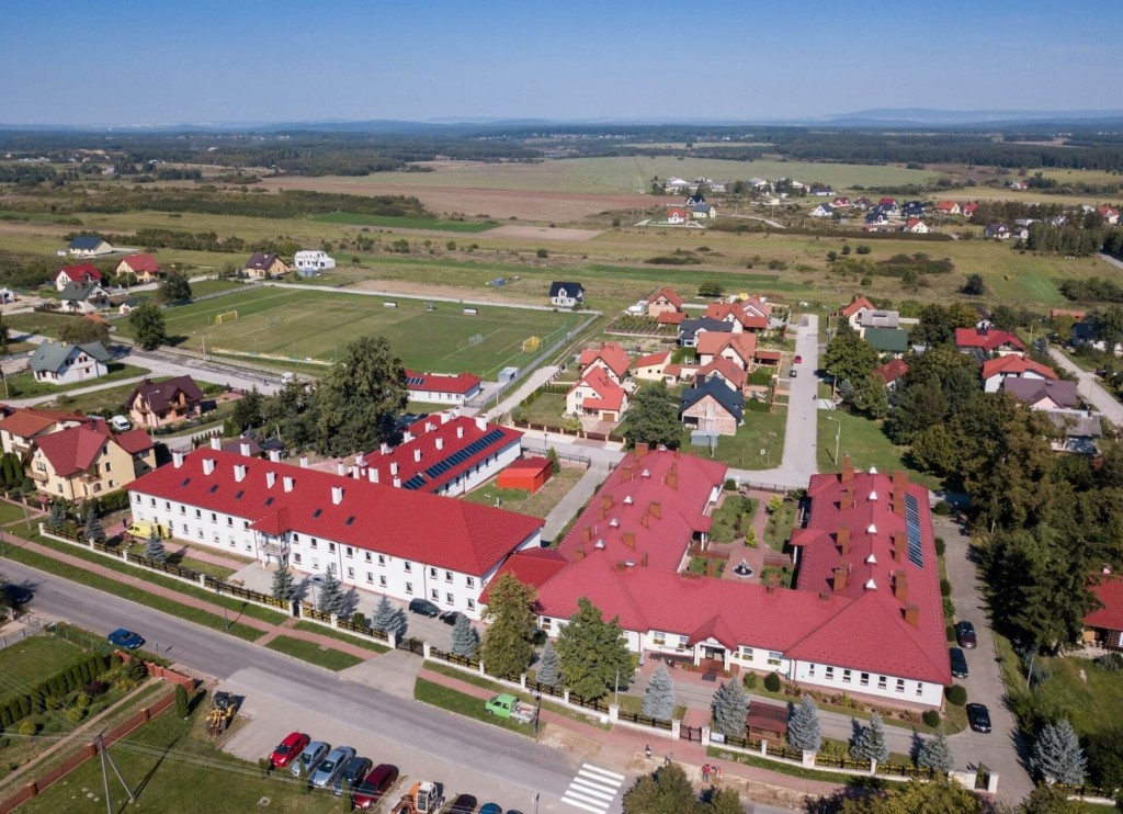 Dom Seniora im. Sue Ryder w Pierzchnicy z lotu ptaka
