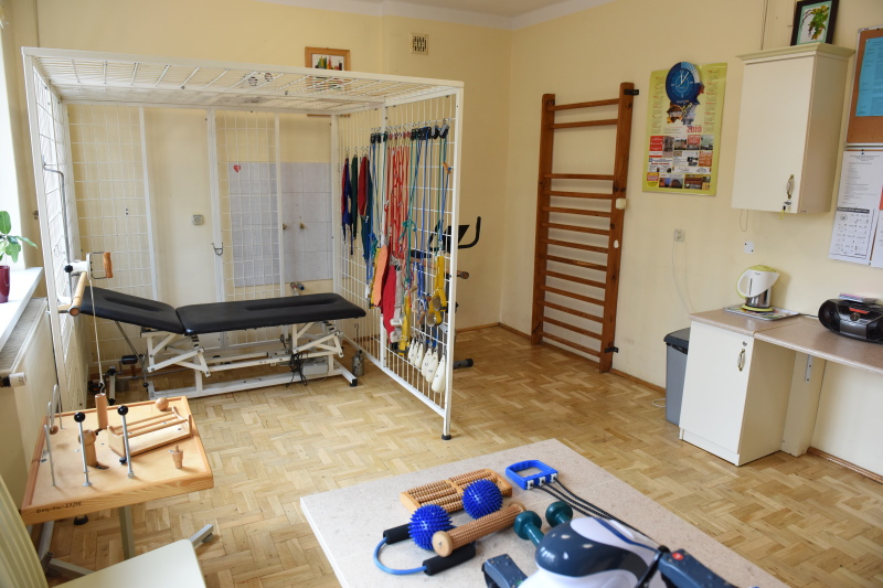 Sala rehabilitacyjna w Domu Pomocy Społecznej w Piotrkowie Kujawskim