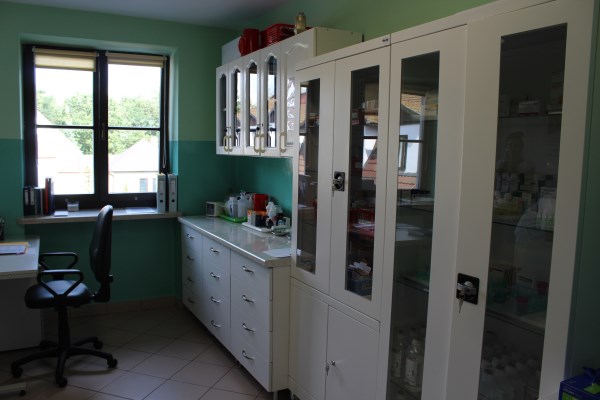 W budynku Dom Pomocy Społecznej dla Dorosłych Zgromadzenia Sióstr Felicjanek w Jadwinowie znajduje się gabinet zabiegowy