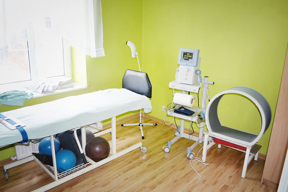 W Domu Pomocy Społecznej w Pelplinie znajduje się sala rehabilitacyjna 