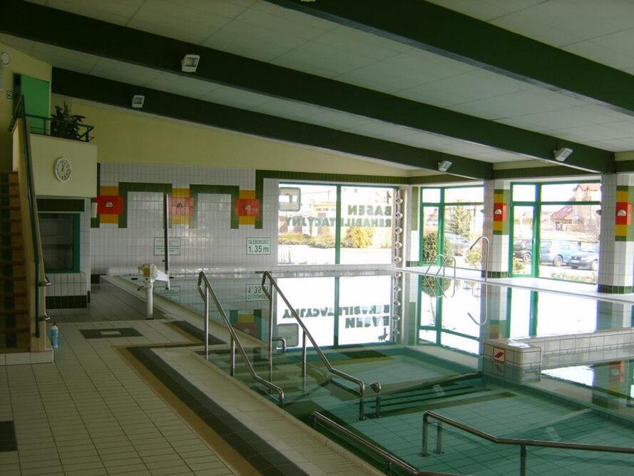 W budynku Domu Pomocy Społecznej „Kombatant" w Ciechanowie znajduje się basen solankowy z sauną i solarium