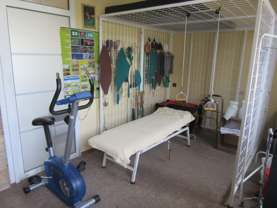Sala rehabilitacyjna w Domu Pomocy Społecznej im. Małżonków Terakowskich w Gnieźnie