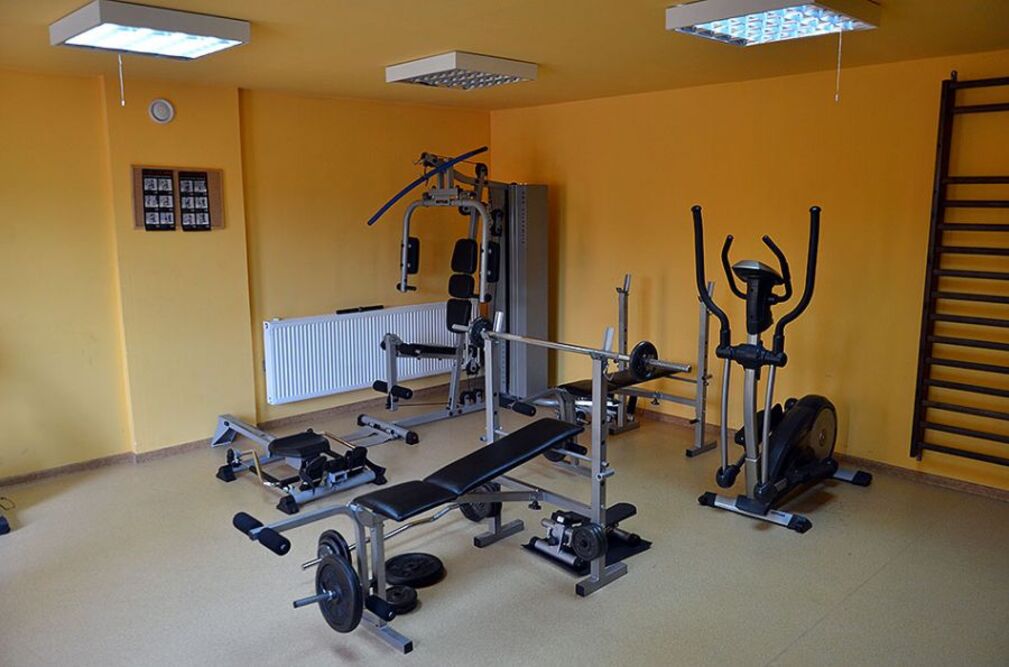 Sala rehabilitacyjna w Domu Pomocy Społecznej w Drużykowej