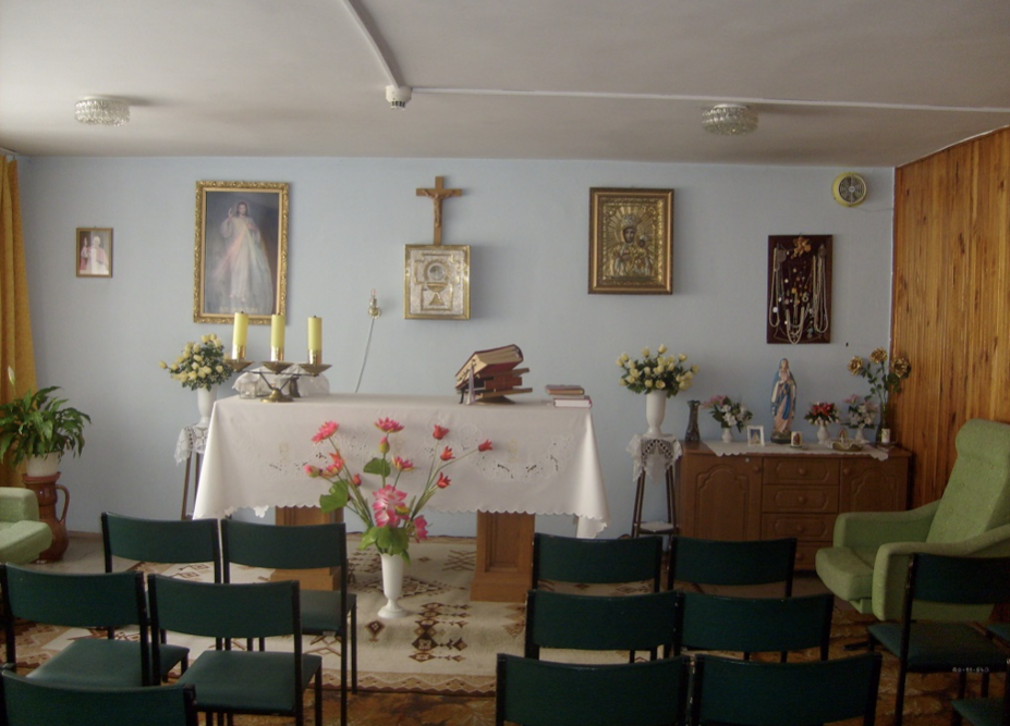 W Domu Pomocy Społecznej „Jutrzenka" w Zgorzelcu znajduje się kaplica - mogą z nich korzystać mieszkańcy i ich bliscy