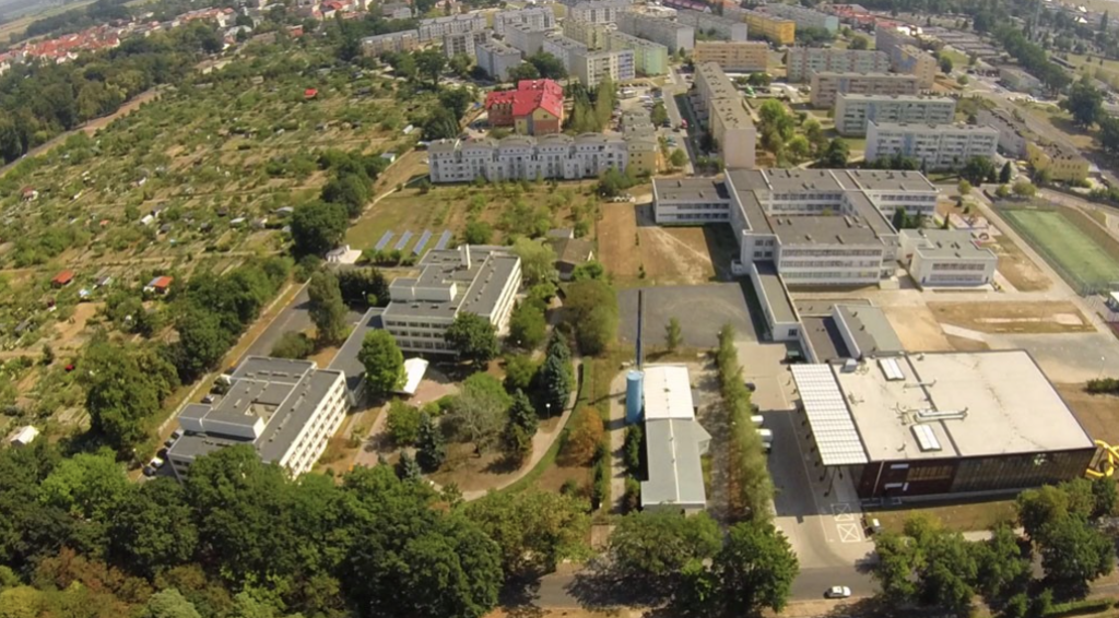 Dom Pomocy Społecznej w Miliczu z lotu ptaka