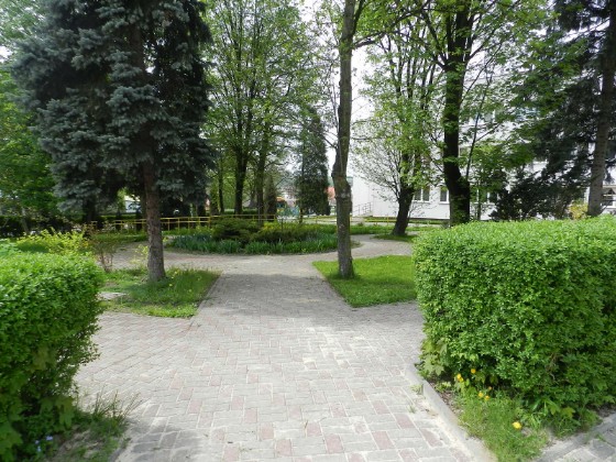 Dom Pomocy Społecznej w Starachowicach i jego otoczenie