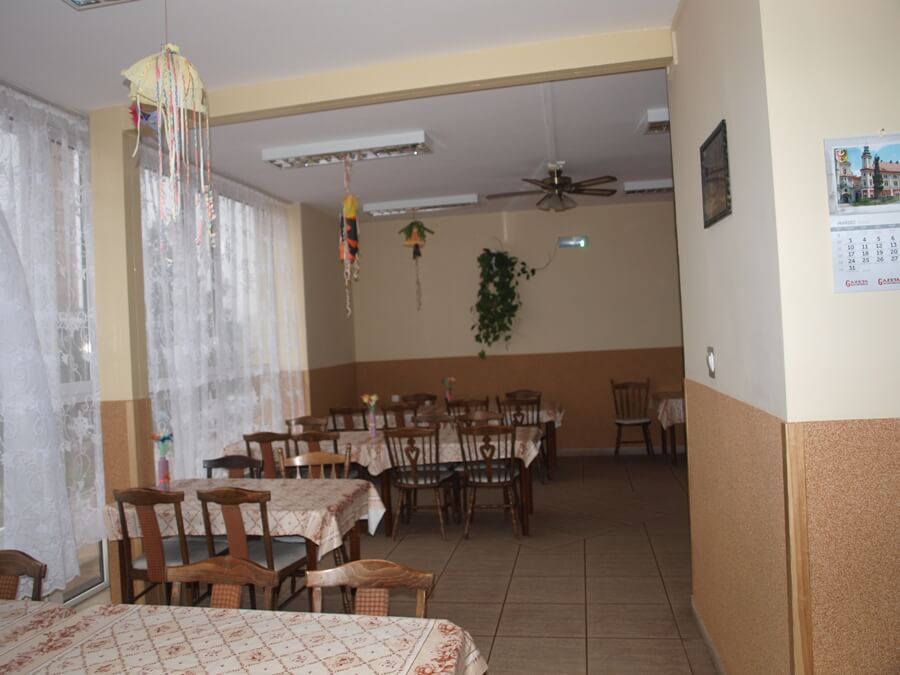 W Domu Pomocy Społecznej w Ząbkowicach Śląskich znajduje się przestronna stołówka