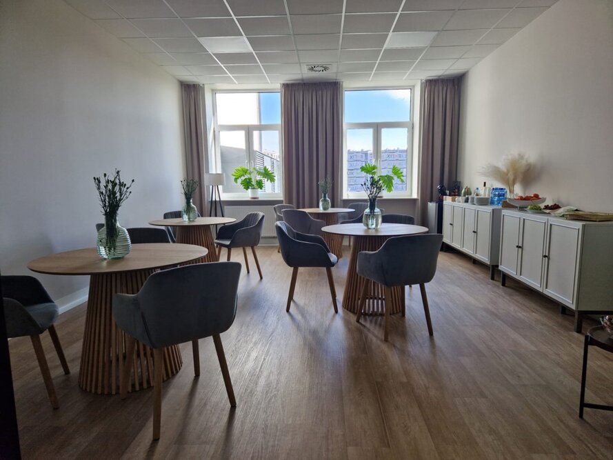 Jadalnia w Domu Seniora - Centrum Telemedycznym Altru w Przemyślu