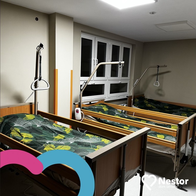 Pokoje w Domu Seniora NESTOR w Kielcach są wyposażone w instalację przywoławczą