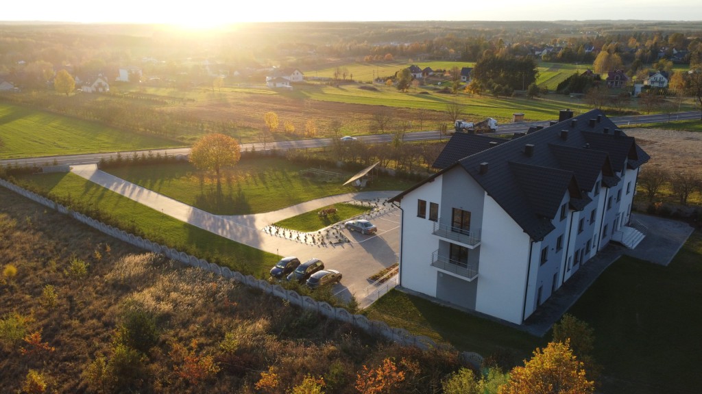 Dom Seniora Lepsze Jutro w Minostowicach z lotu ptaka