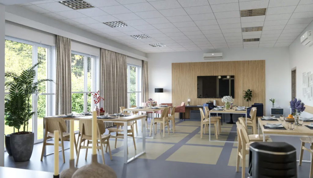 Prywatny Dom Opieki Holi-Care w Wojniczu dysponuje przestronną jadalnią