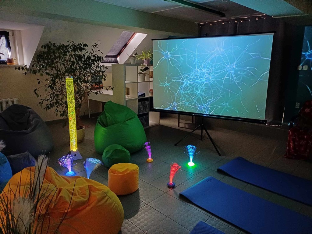 Sala terapeutyczna w Domu Pomocy Społecznej w Owczarach 