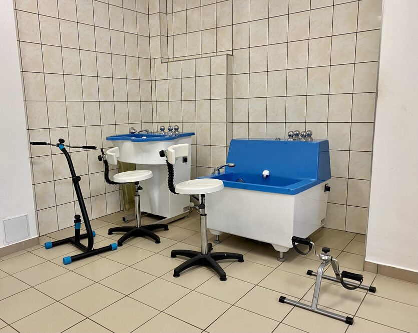 Mazurski Dom Seniora w Starych Jabłonkach dysponuje własnym zapleczem rehabilitacyjnym