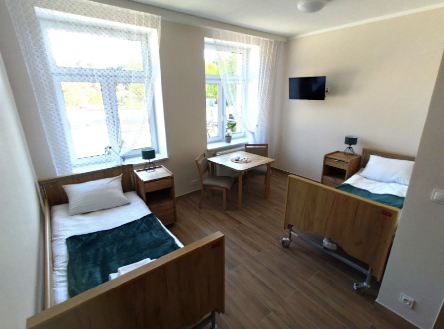 Pokój 2-osobowy w Domu Seniora Leśne Zacisze w Kuczkowie