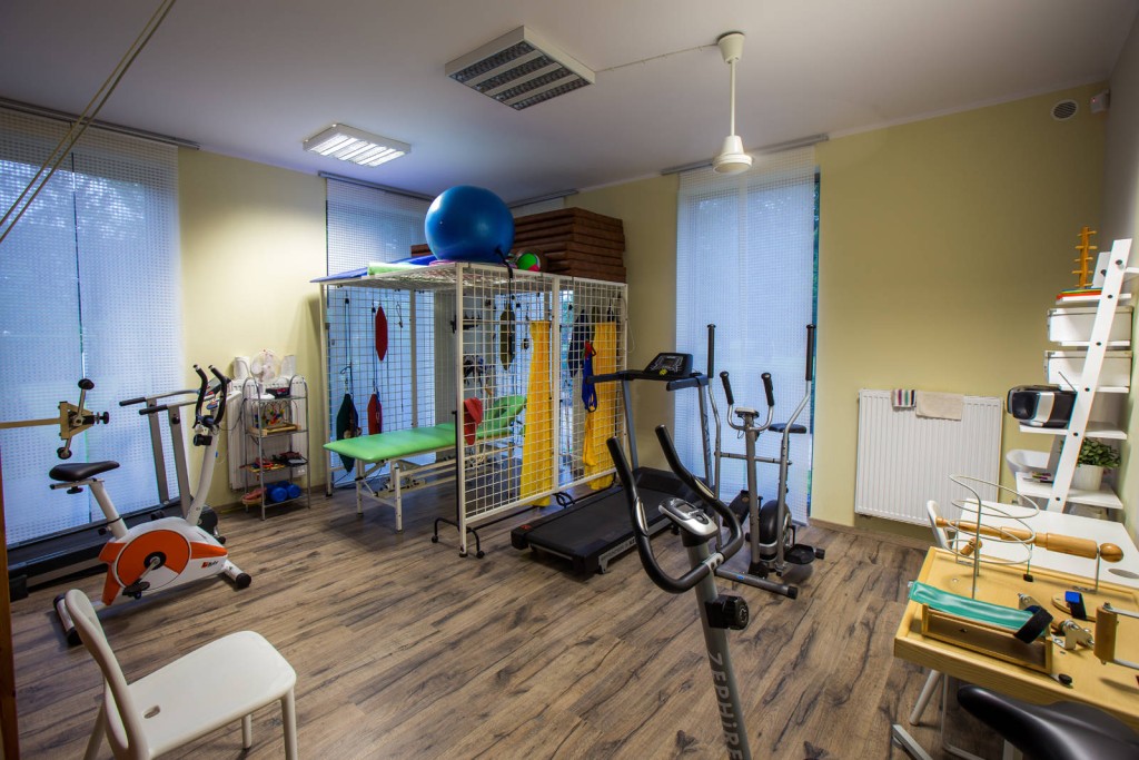 Salka gimnastyczna w Ośrodku Wczasowo-Rehabilitacyjnym BESKID w Sarbinowie