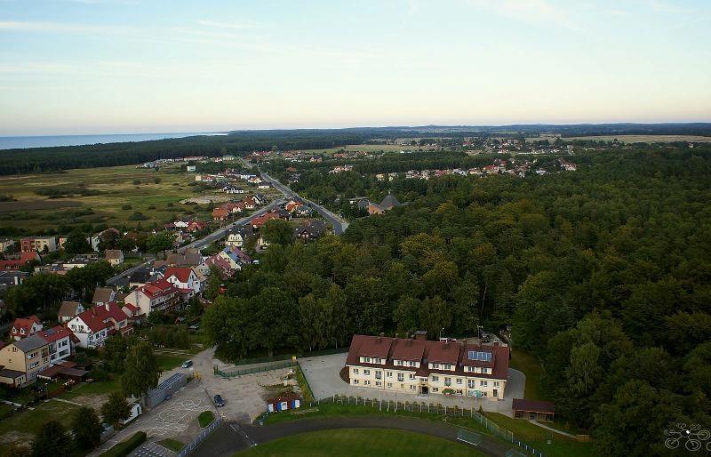 Ośrodek Wypoczynkowo - Rehabilitacyjny PRZYLESIE w Ustce  z lotu ptaka
