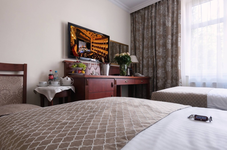 Pokoje dla gości w Hotelu Włoski w Poznaniu wyposażone są w liczne udogodnienia 