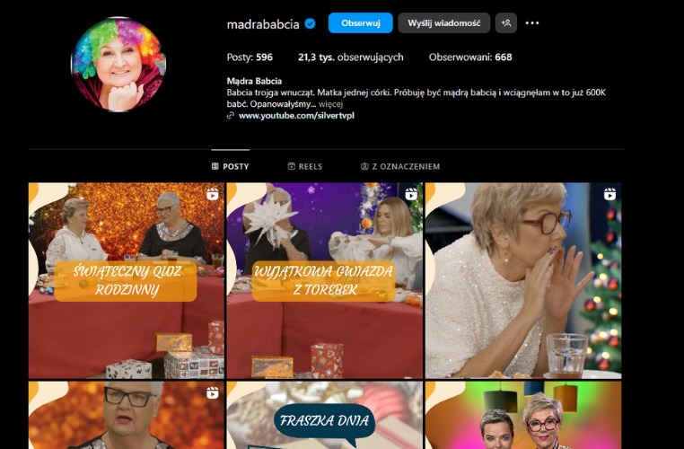 profil madrej babci - silversi w sieci